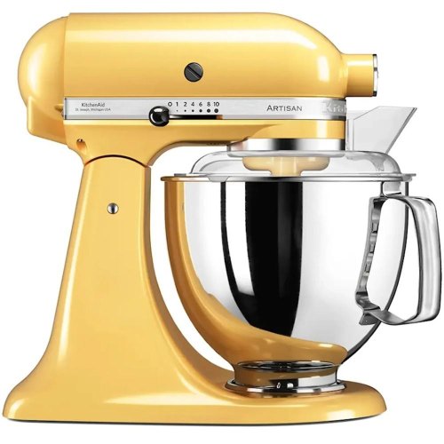 Кухонна машина KitchenAid Artisan, 4.8л, з відкидним блоком, жовта (5KSM175PSEMY)