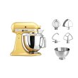 Кухонна машина KitchenAid Artisan, 4.8л, з відкидним блоком, жовта (5KSM175PSEMY)