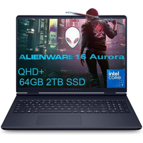 Ноутбук Alienware Aurora 16 (LAC16250-7568BLU-PUS) (NEW) / 16,1 • IPS • 2560x1600 • Intel Core 7 240H • ОЗП: 32 ГБ • NVIDIA GeForce RTX 5060, 8 ГБ •