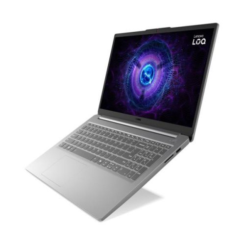 Ноутбук Lenovo 15.6FM/i5-12450HX/16/512/RTX 3050 6GB/DOS/ BL/Luna grey LOQ 15IAX9E (83LK00CFRA)