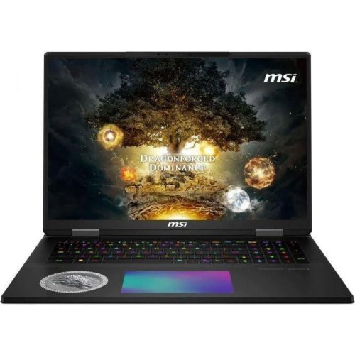 Ноутбук MSI 18_4KI/U9-285HX/96/6TB SSD/RTX 5090 24GB/W 11P/BL/Core Black/Pad+Mouse+Keychain Titan 18HX Dragon A2XWJG-446UA (9S7-1824A5-446)