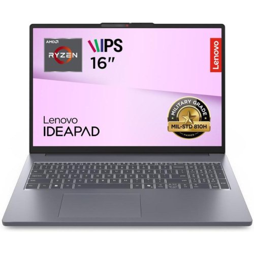 Ноутбук Lenovo 16FM/R5 8640HS/16/512/UMA/DOS/Luna grey IdeaPad Slim 3 16AHP10 (83KB002QRA)