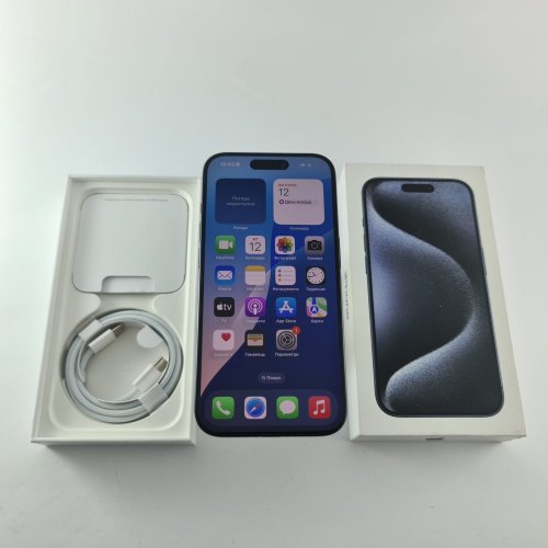 Смартфон Apple iPhone 15 Pro 256 GB Blue Titanium USED **