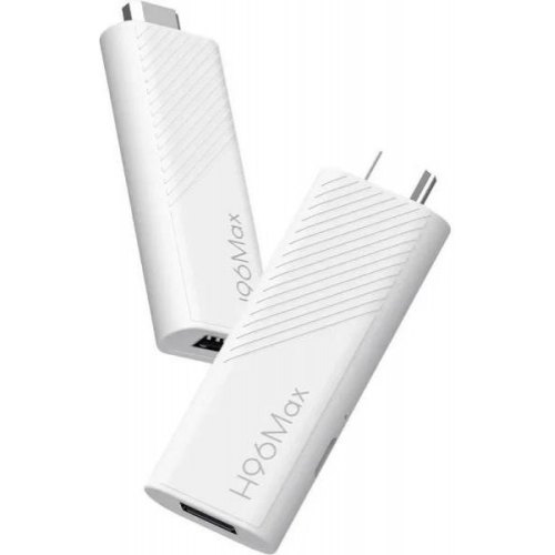 TV Медіаплеєр H96 MAX H313 TV Stick 2/16Gb/ Allwinner H313/ Android 14/ WiFi 2.4G+5G/білий