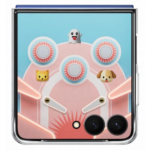 Чохол Samsung F766 (Flip 7) EF-ZF766CTEG Flipsuit Case, Transparent