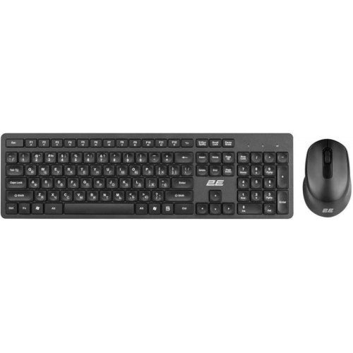 Комплект (клавіатура, миша) бездротовий 2E MK420, Black (2E-MK420WB_UA)