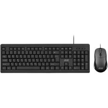 Комплект (клавіатура, миша) дротовий 2E MK401, Black (2E-MK401UB_UA)