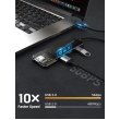Концентратор Cabletime, USB Type-A to 4xUSB 3.0 Type-A, 5Gbps, 0.15м (CB01B)