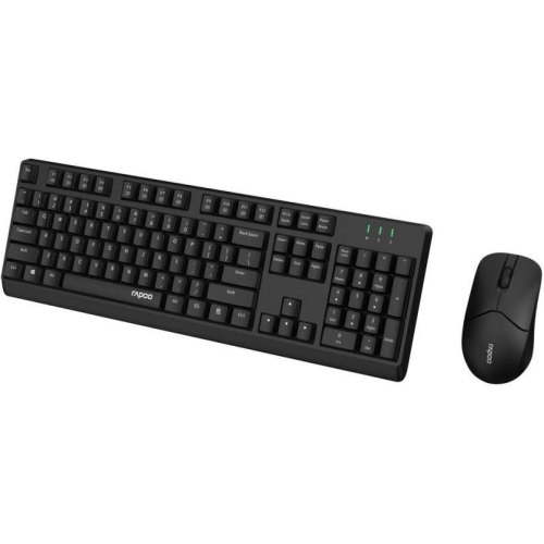 Комплект (клавіатура, миша) бездротовий Rapoo X1500 Wireless, Black