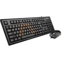 Комплект (клавіатура, миша) дротовий A4Tech KRS-8572, Black