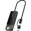 Концентратор Cabletime USB Type-C/USB Type-A to 4xUSB 3.0 Type-A, 5Gbps, 0.15м (CB05B)