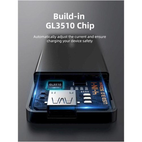 Концентратор Cabletime USB Type-C/USB Type-A to 4xUSB 3.0 Type-A, 5Gbps, 0.15м (CB05B)