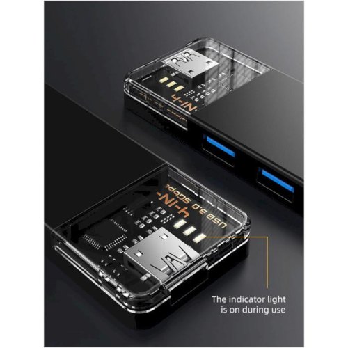 Концентратор Cabletime USB Type-C/USB Type-A to 4xUSB 3.0 Type-A, 5Gbps, 0.15м (CB05B)