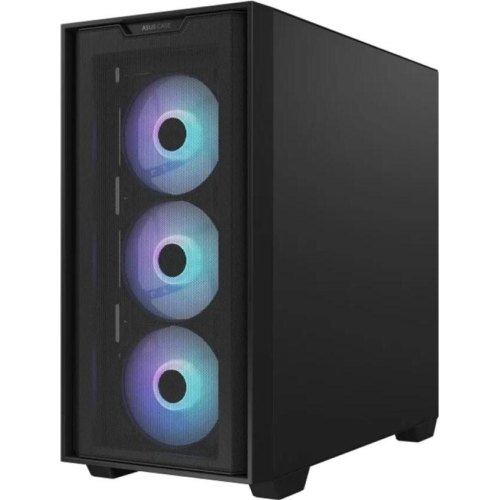 Корпус Asus A21 Plus, Mini-Tower, без блоку живлення, Tempered Glass, Black (90DC00H0-B19010)