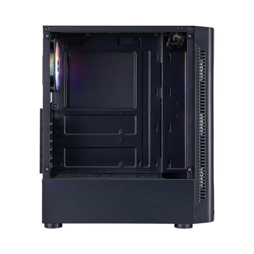 Корпус 1stPlayer D4-BK-4F1, Midi-Tower, без блоку живлення, Black