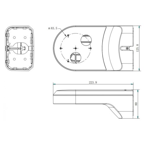 Кронштейн для камери відеоспостереження Hikvision DS-1294ZJ-PT