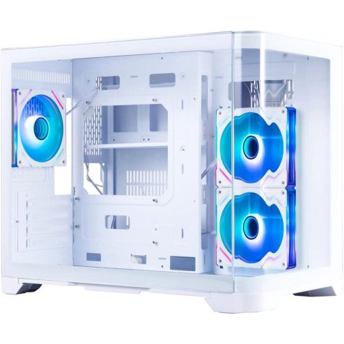 Корпус 1stPlayer UV6-WH-2FC7R-W-1FC7-W, Midi-Tower, без блоку живлення, White
