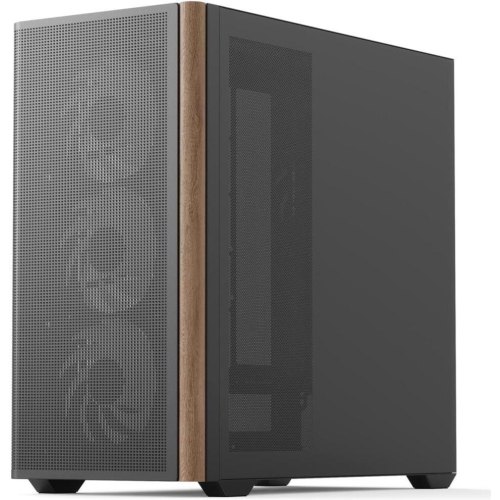 Корпус AeroCool D301A-G-BK-v2, Mini-Tower, без блоку живлення, Black (ACCS-DS03043.11)