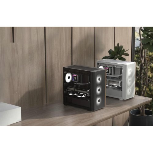 Корпус AeroCool D301A-G-BK-v2, Mini-Tower, без блоку живлення, Black (ACCS-DS03043.11)