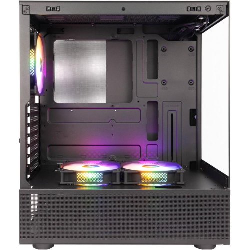 Корпус 1stPlayer Mi7-A-BK-2F7R-1F7, Midi-Tower, без блоку живлення, Black