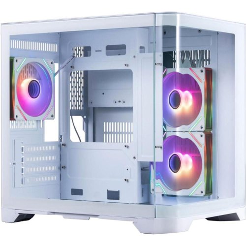 Корпус 1stPlayer UV5-WH-2FC7R-W-1FC7-W, Midi-Tower, без блоку живлення, White