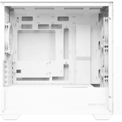 Корпус Asus A21 Plus, Mini-Tower, без блоку живлення, Tempered Glass, White (90DC00H3-B19010)