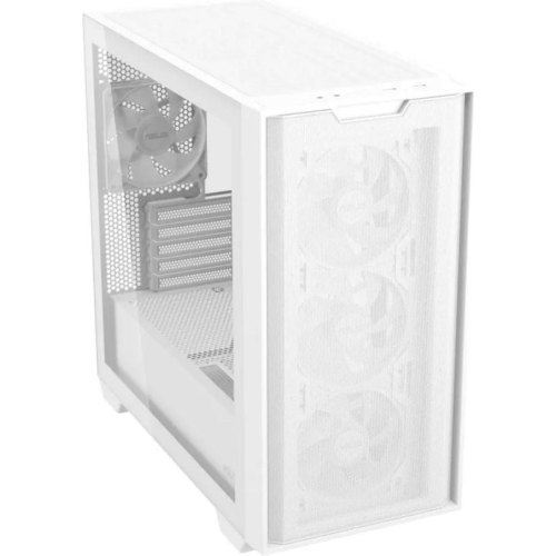 Корпус Asus A21 Plus, Mini-Tower, без блоку живлення, Tempered Glass, White (90DC00H3-B19010)
