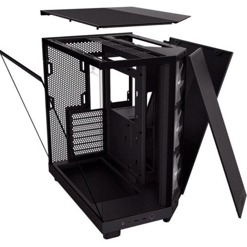 Корпус NZXT H6 Flow RGB, Midi-Tower, без блоку живлення, Black (CC-H61FB-R1)