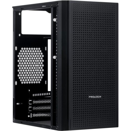 Корпус Prologix E110, Mini-Tower, без блоку живлення, Black