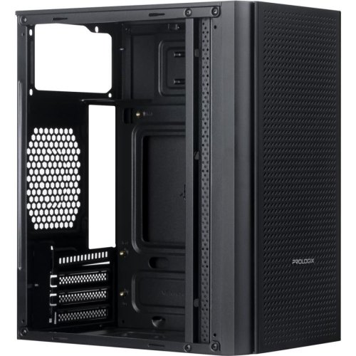 Корпус Prologix E110, Mini-Tower, без блоку живлення, Black