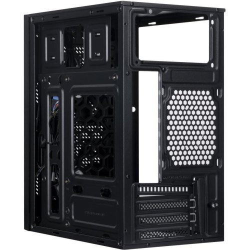 Корпус Prologix E110, Mini-Tower, без блоку живлення, Black