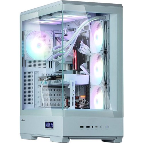Корпус Zalman P50 DS, Midi-Tower, без блоку живлення, White