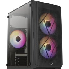 Корпус AeroCool CS-107-A-BK-v2, 600W, Black (ACCX-PC14002.11)