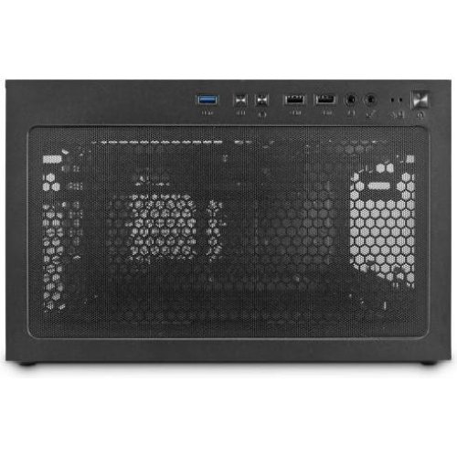 Корпус 1stPlayer T3-BK-4F1, Mini-Tower, без блоку живлення, Black