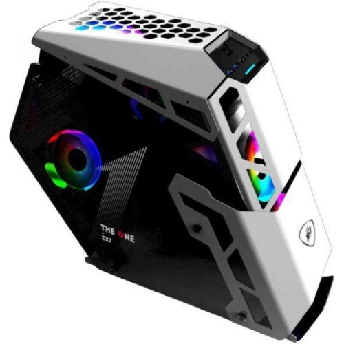 Корпус 1stPlayer ZX7-4F2-W-WH, Midi-Tower, без блоку живлення, White