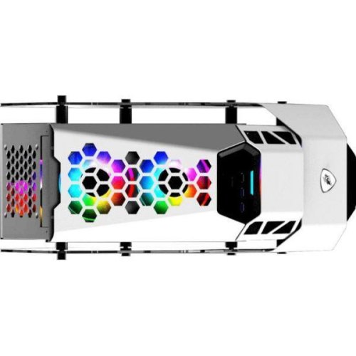 Корпус 1stPlayer ZX7-4F2-W-WH, Midi-Tower, без блоку живлення, White