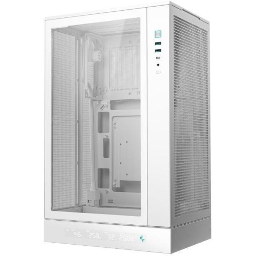 Корпус DeepCool CH270 Digital, Mini-Tower, без блоку живлення, White (R-CH270-WHNDM0-G-1)