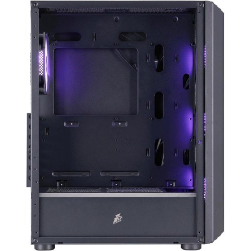 Корпус 1stPlayer H6-BK-4F7, Midi-Tower, без блоку живлення, Black