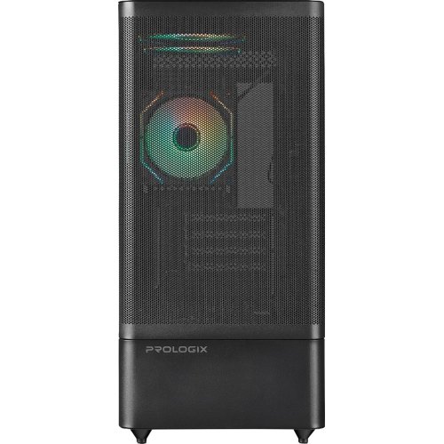 Корпус Prologix Lumi GM-01MAB Mesh, Midi-Tower, без блоку живлення, Black