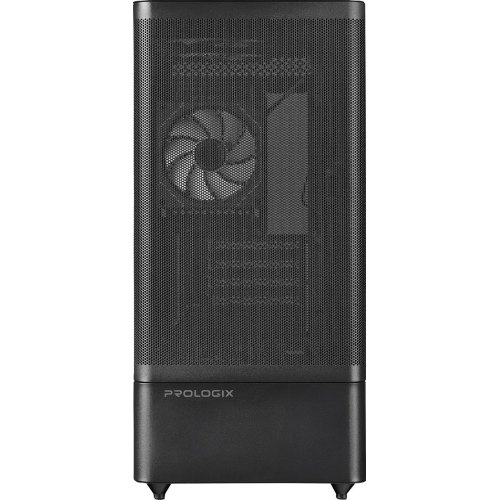 Корпус Prologix Lumi GM-01MAB Mesh, Midi-Tower, без блоку живлення, Black