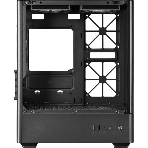 Корпус Prologix Lumi GM-01MAB Mesh, Midi-Tower, без блоку живлення, Black