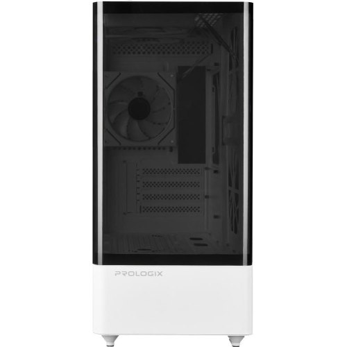 Корпус Prologix Lumi GM-01AW Glass, Midi-Tower, без блоку живлення, White