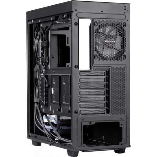 Корпус Prologix E122 Tempered Glass&Mesh, Midi-Tower, без блоку живлення, Black