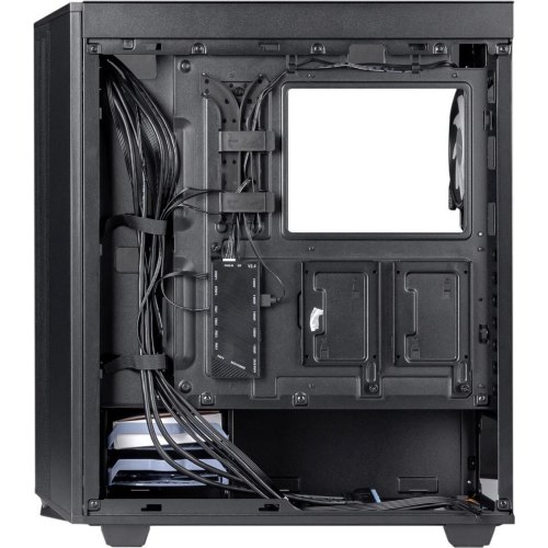 Корпус Prologix E122 Tempered Glass&Mesh, Midi-Tower, без блоку живлення, Black