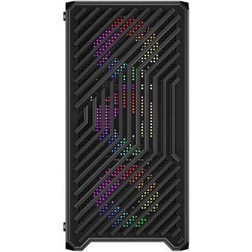 Корпус 1stPlayer T5-BK-4F1, Mini-Tower, без блоку живлення, Black