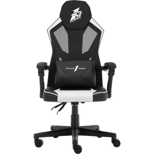 Крісло геймерське 1stPlayer P01, Black/White