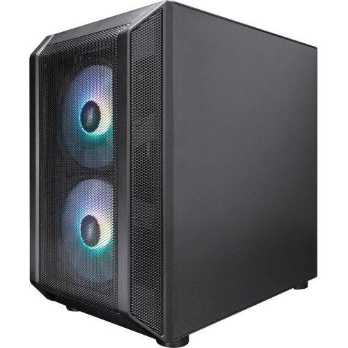 Корпус 1stPlayer D3-BK-3F7-14, Midi-Tower, без блоку живлення, Black