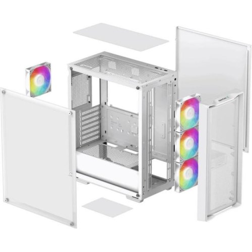Корпус DeepCool CC560 Mesh V2, Midi-Tower, без блоку живлення, White (R-CC560-WHAMA4-G-2)