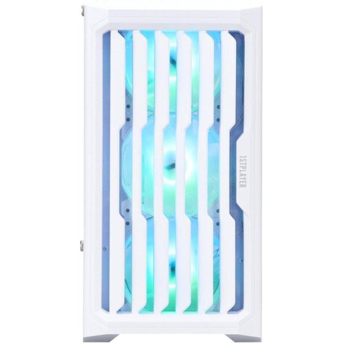 Корпус 1stPlayer H2-WH-4F7-W, Midi-Tower, без блоку живлення, White