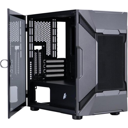 Корпус 1stPlayer D3-A, Mini-Tower, без блоку живлення, Black